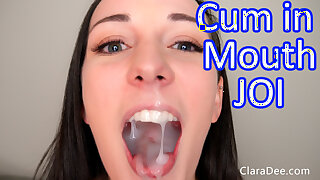 Clara Dee - Finger Sucking JOI With Huge Cumshot in Mouth