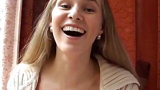 Amateur sex film of shaved pussy fucked in public restroom