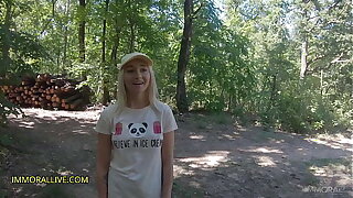 & His Boy Tag Team Girl Buried in Woods! – Marilyn Sugar – Crazy Squirting, Rimming, Two Creampies - Part 1 of 2